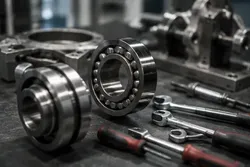 Techniker bei der Störungsbehebung an einer Industrieanlage