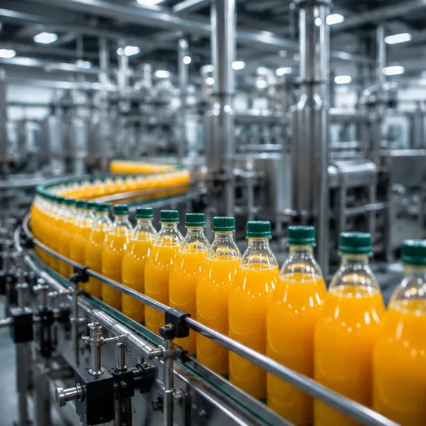 Produktions- und Abfüllanlage der Getränkeindustrie