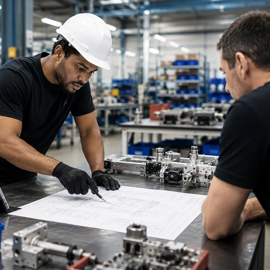 Planung und Abstimmung industrieller Baugruppenmontage